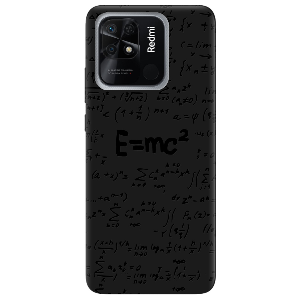 Чехол для Xiaomi Redmi 10C черный матовый soft touch Black Einstein - фото 1 Чехол для Xiaomi Redmi 10C черный матовый soft touch Black Einstein - фото 1 - Чехлы для телефонов