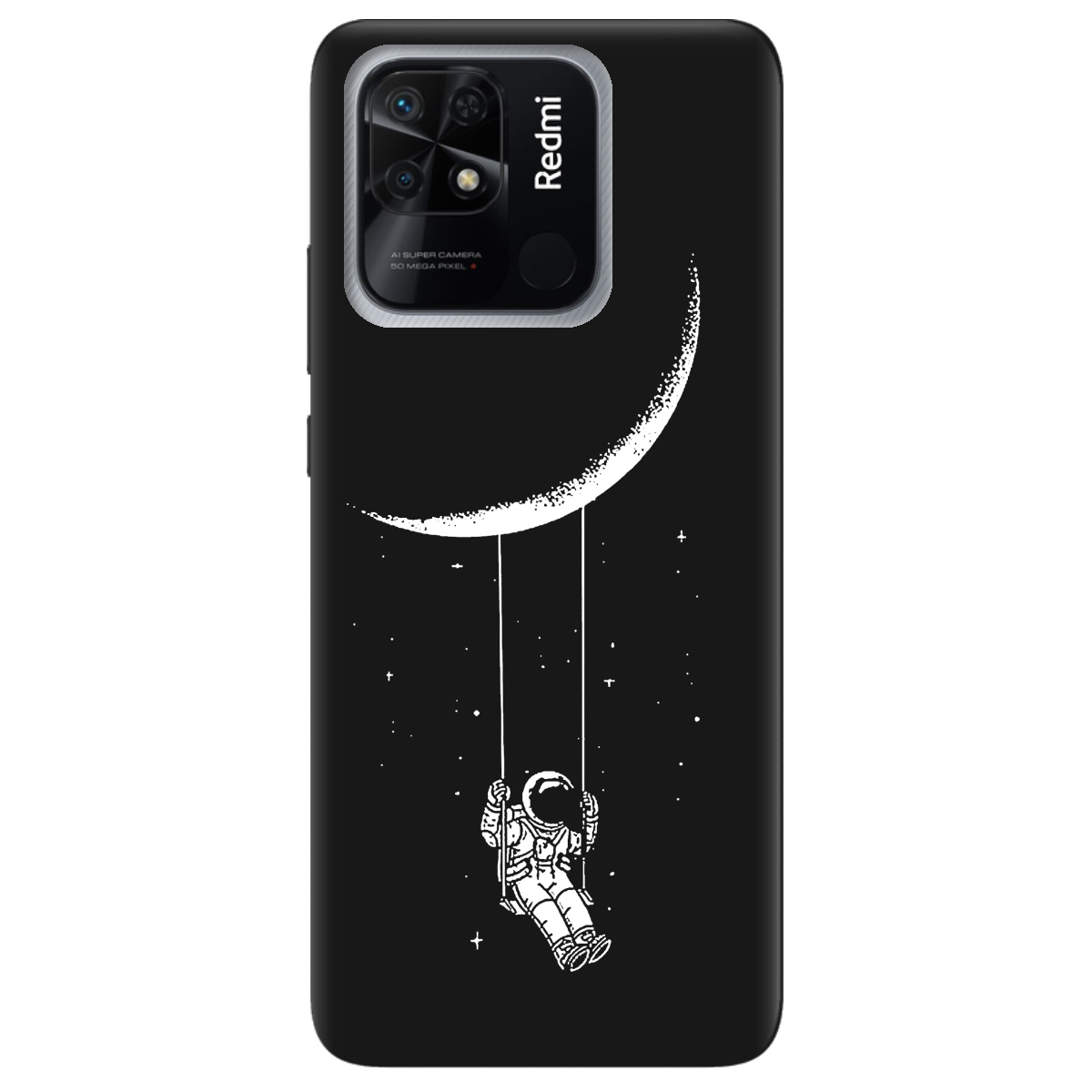 Чохол для Xiaomi Redmi 10C чорний матовий soft touch Swing - фото 1 - Чохли для телефонів