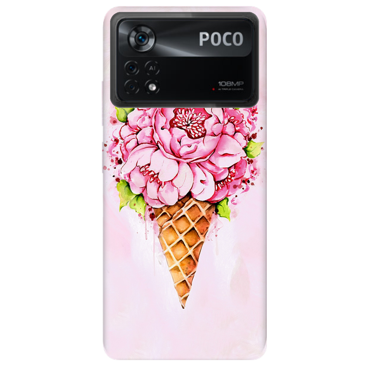 Чехол для Xiaomi Poco X4 Pro 5G Ice cream - фото 1 - Чехлы для телефонов