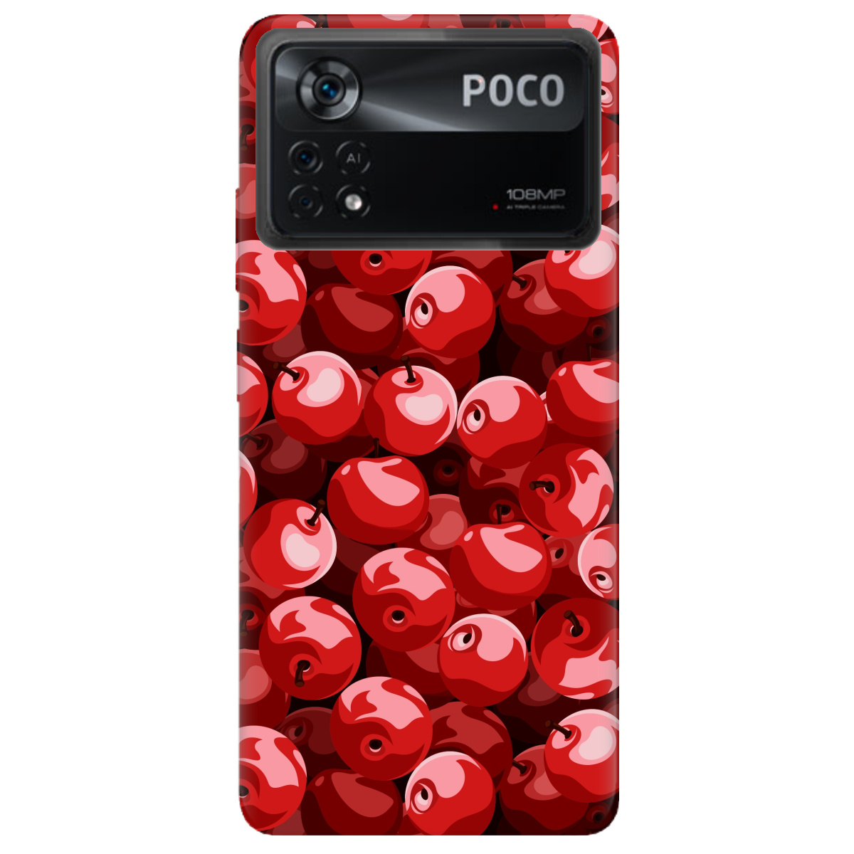 Чехол для Xiaomi Poco X4 Pro 5G Cherry - фото 1 - Чехлы для телефонов