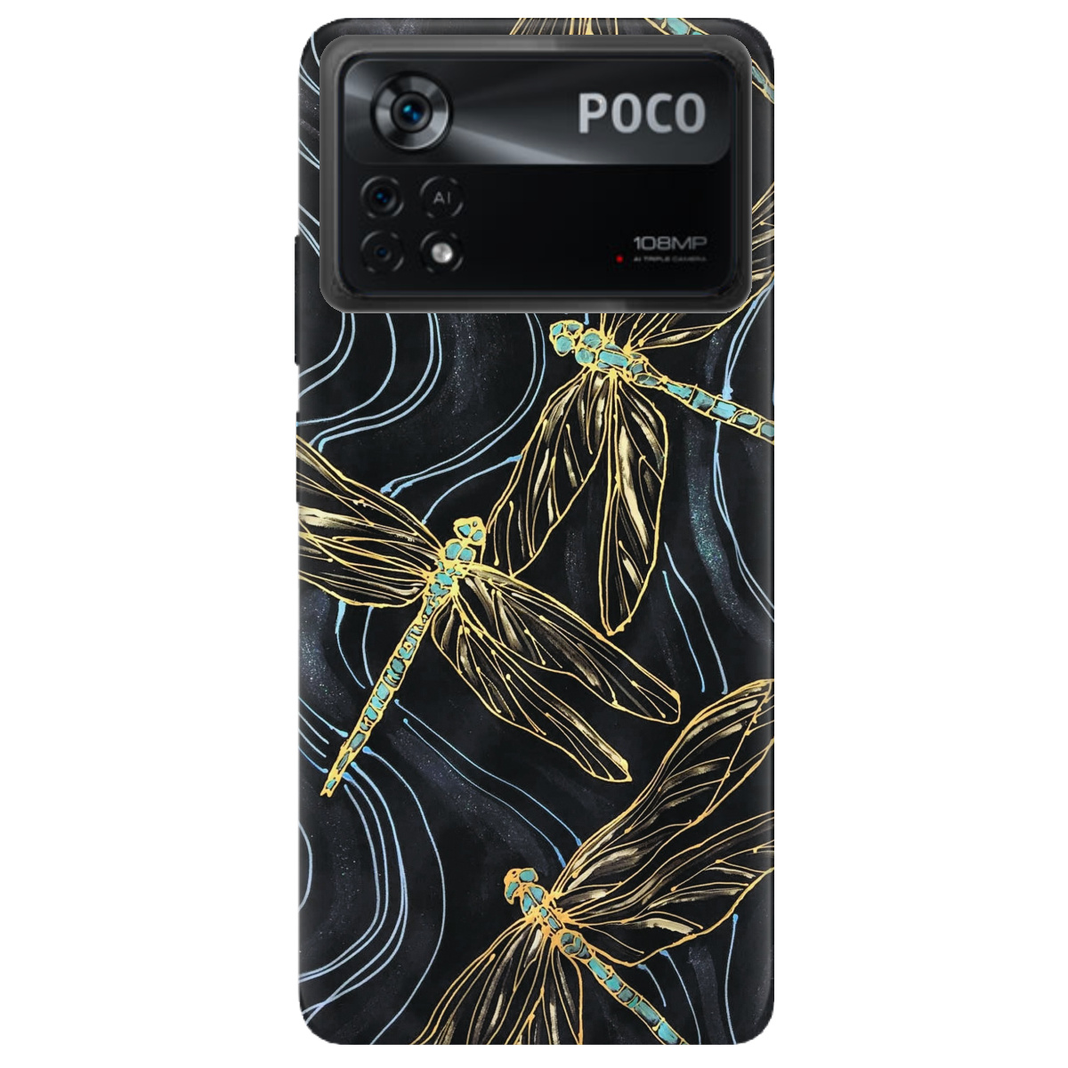 Чехол для Xiaomi Poco X4 Pro 5G Dragonfly - фото 1 - Чехлы для телефонов