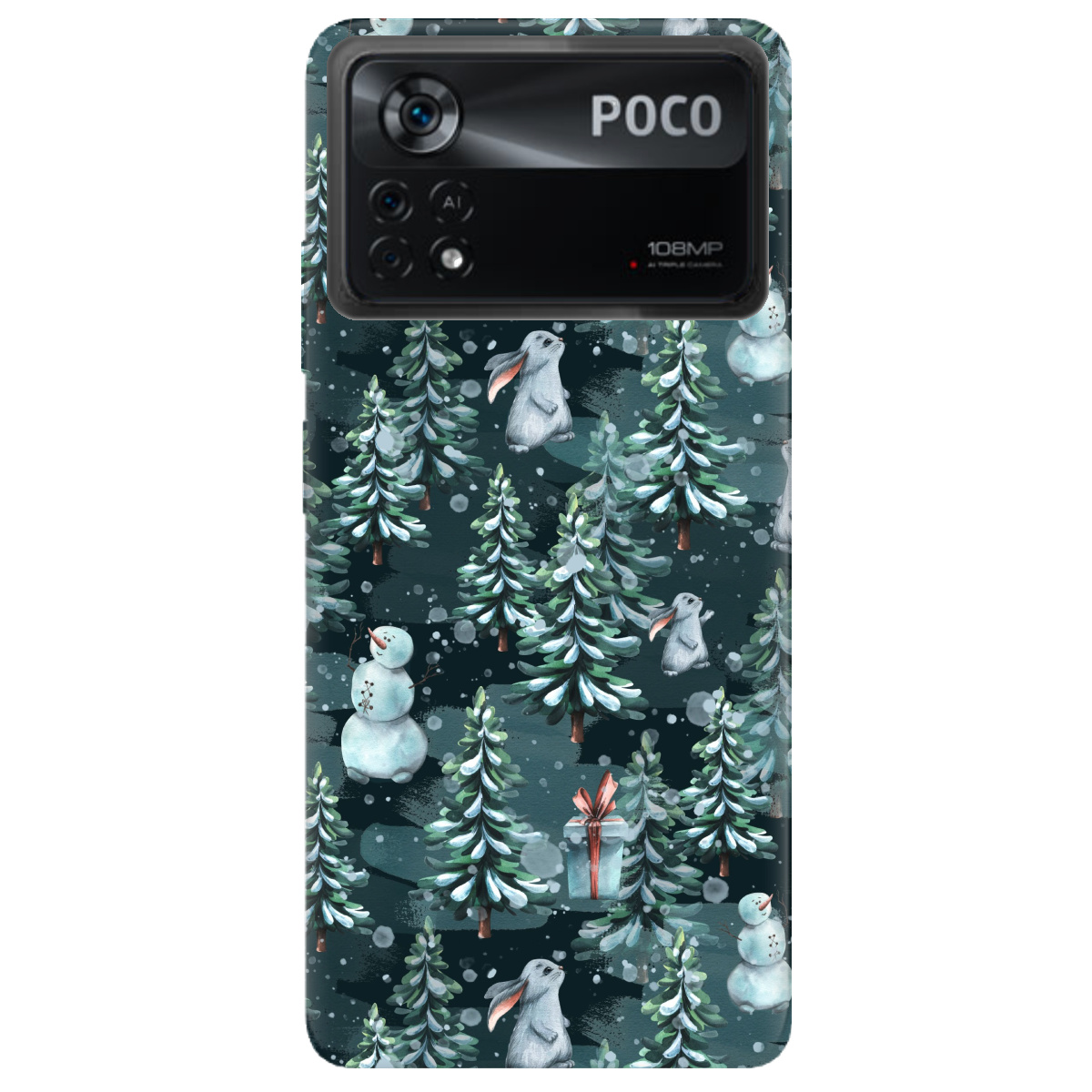 Чохол для Xiaomi Poco X4 Pro 5G Winter forest - фото 1 Чохол для Xiaomi Poco X4 Pro 5G Winter forest - фото 1 - Чохли для телефонів