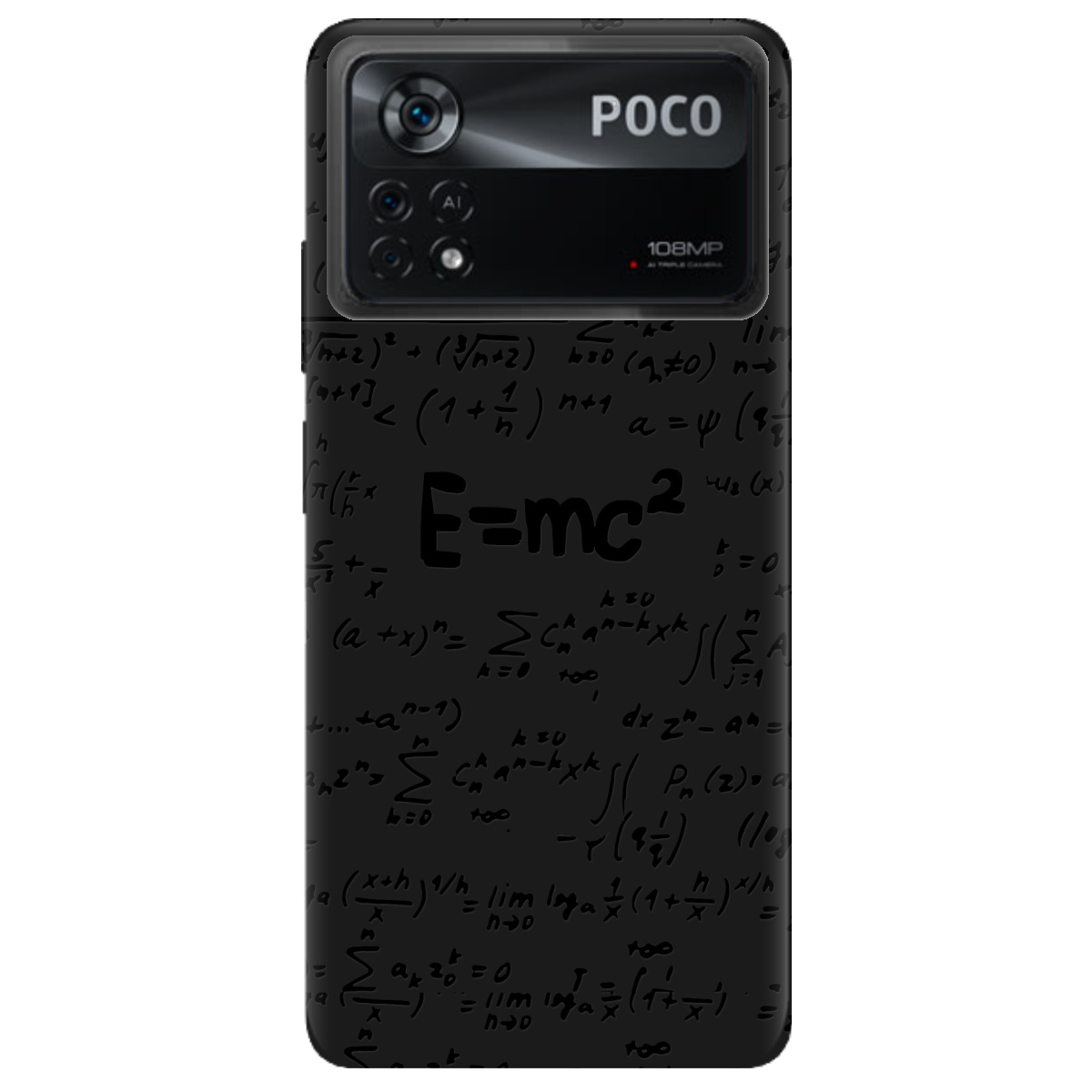Чохол для Xiaomi Poco X4 Pro 5G чорний матовий soft touch Black Einstein - фото 1 Чохол для Xiaomi Poco X4 Pro 5G чорний матовий soft touch Black Einstein - фото 1 - Чохли для телефонів