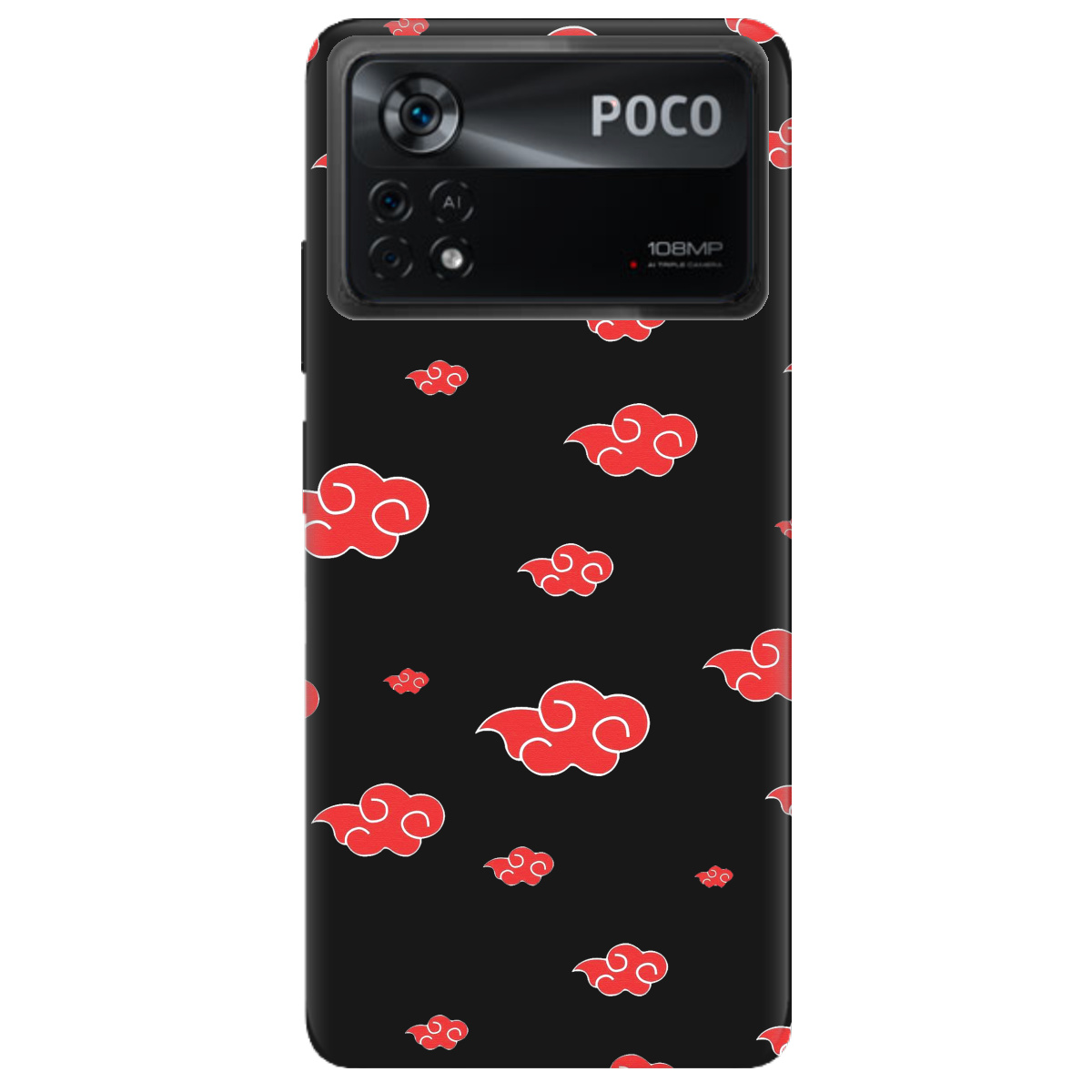 Чохол для Xiaomi Poco X4 Pro 5G чорний матовий soft touch Akatsuki - фото 1 Чохол для Xiaomi Poco X4 Pro 5G чорний матовий soft touch Akatsuki - фото 1 - Чохли для телефонів
