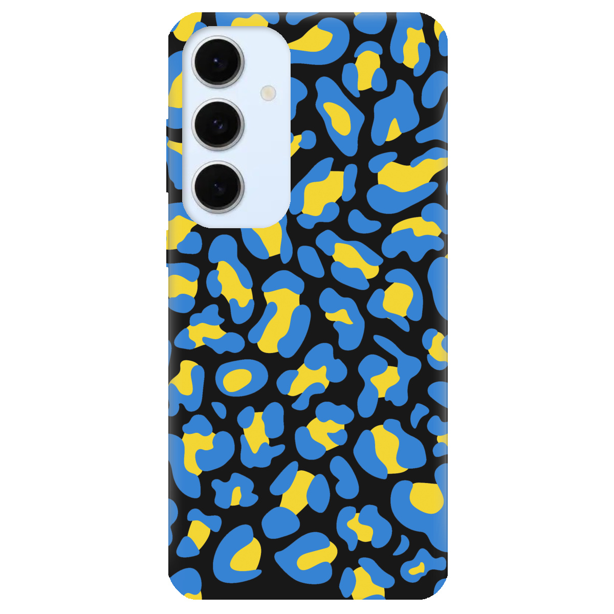 Чохол для Samsung Galaxy S24 FE чорний матовий soft touch LeopardUA - фото 1 - Чохли для телефонів