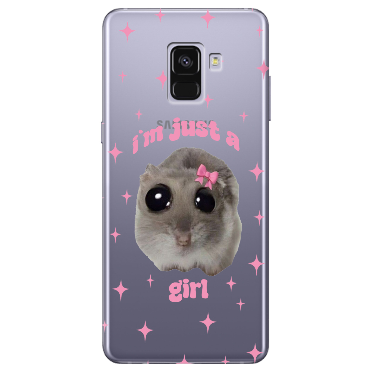 Чехол для Samsung Galaxy A8 2018 Just a girl - фото 1 - Чехлы для телефонов