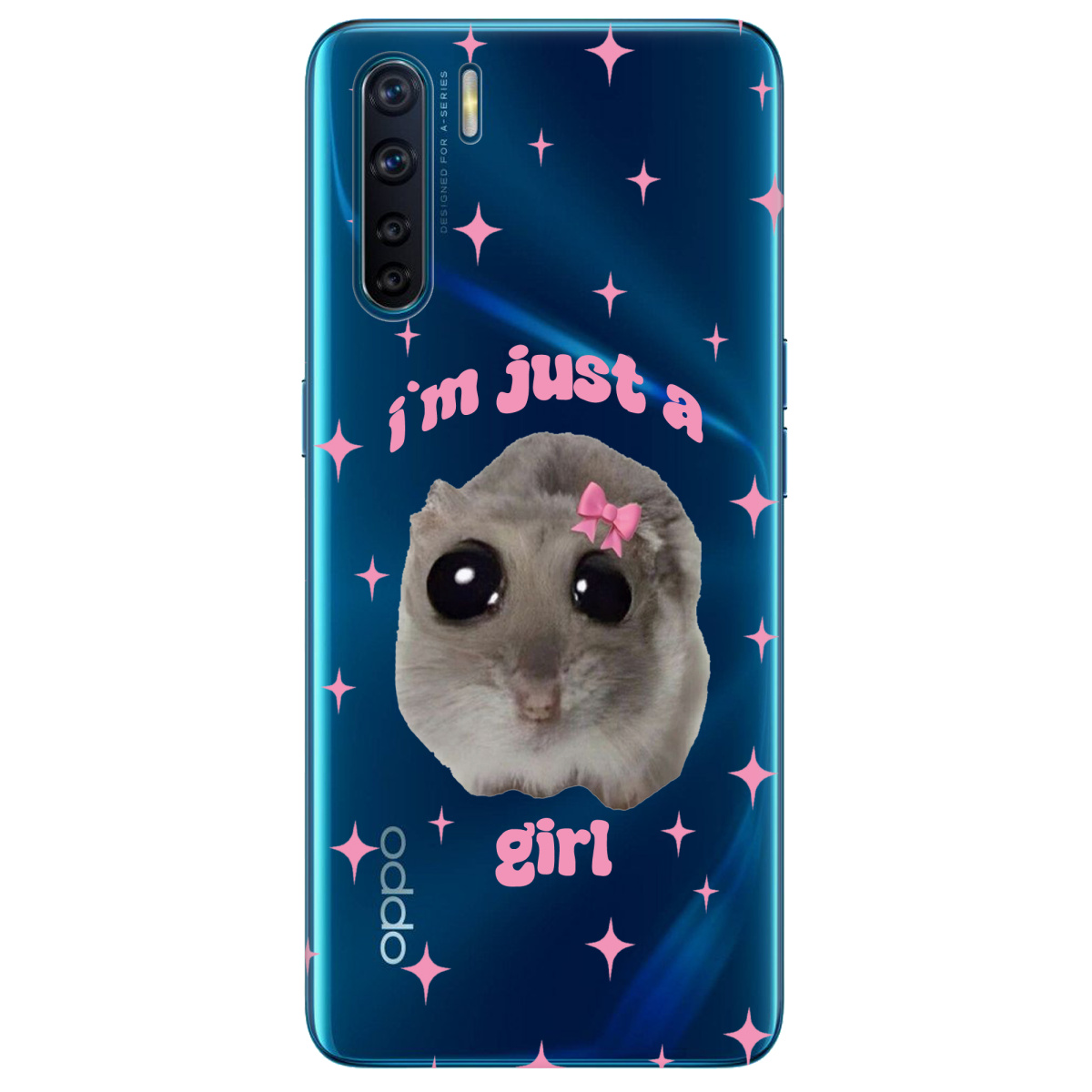 Чехол для Oppo A91 Just a girl - фото 1 Чехол для Oppo A91 Just a girl - фото 1 - Чехлы для телефонов