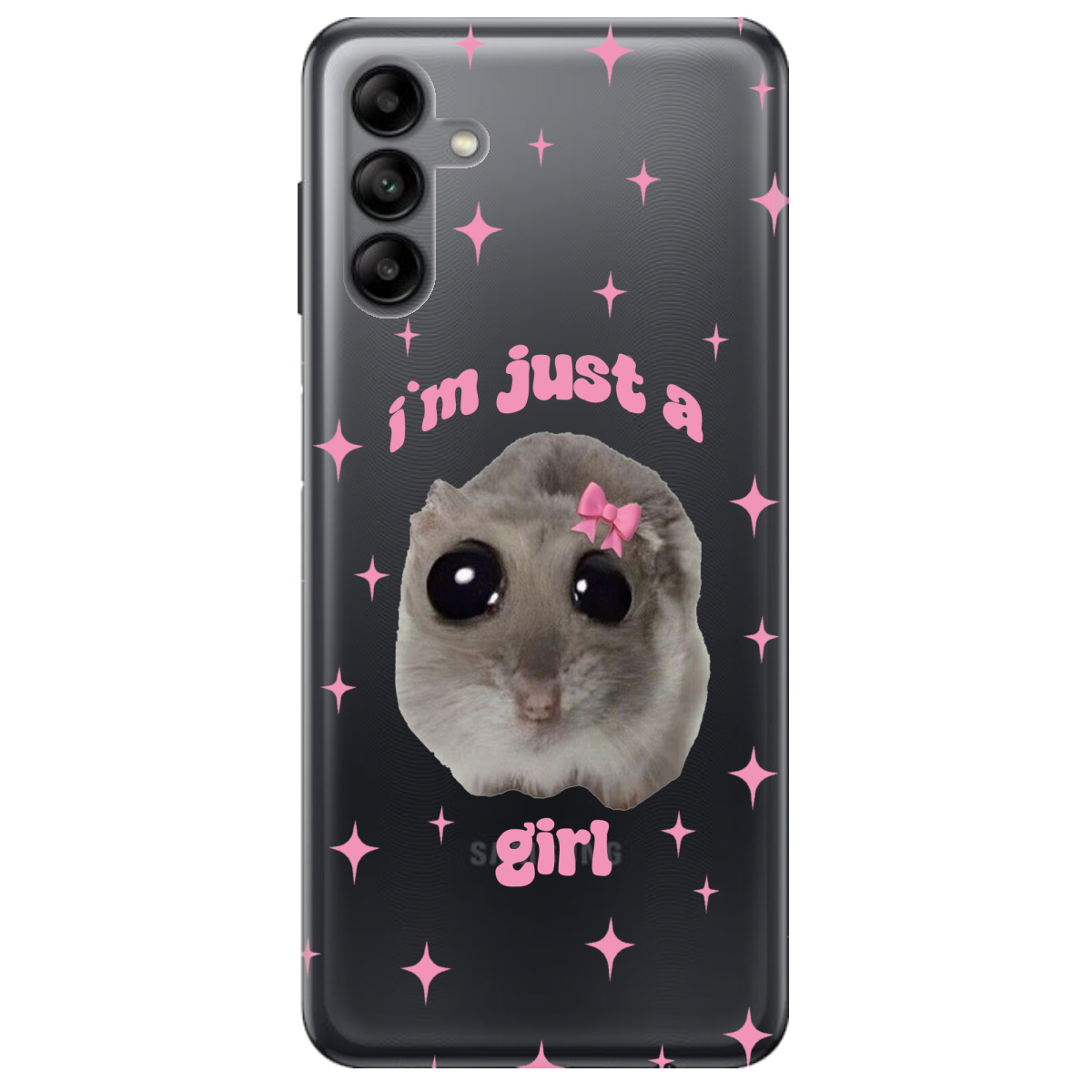 Чохол для Samsung Galaxy A04s Just a girl - фото 1 Чохол для Samsung Galaxy A04s Just a girl - фото 1 - Чохли для телефонів