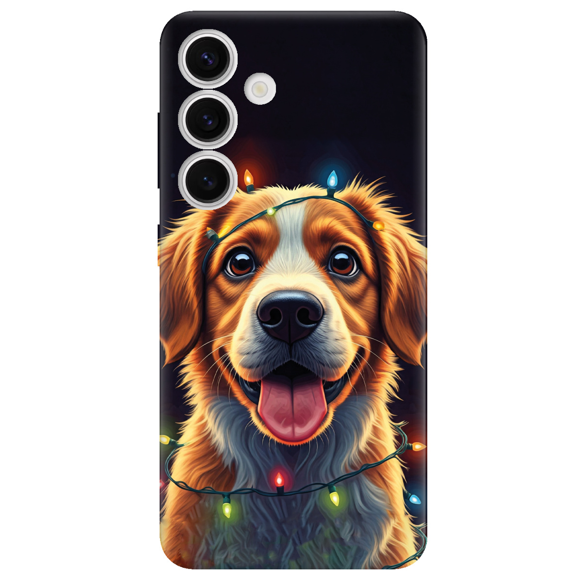 Чохол для Samsung Galaxy S25 Festive Pup - фото 1 Чохол для Samsung Galaxy S25 Festive Pup - фото 1 - Чохли для телефонів