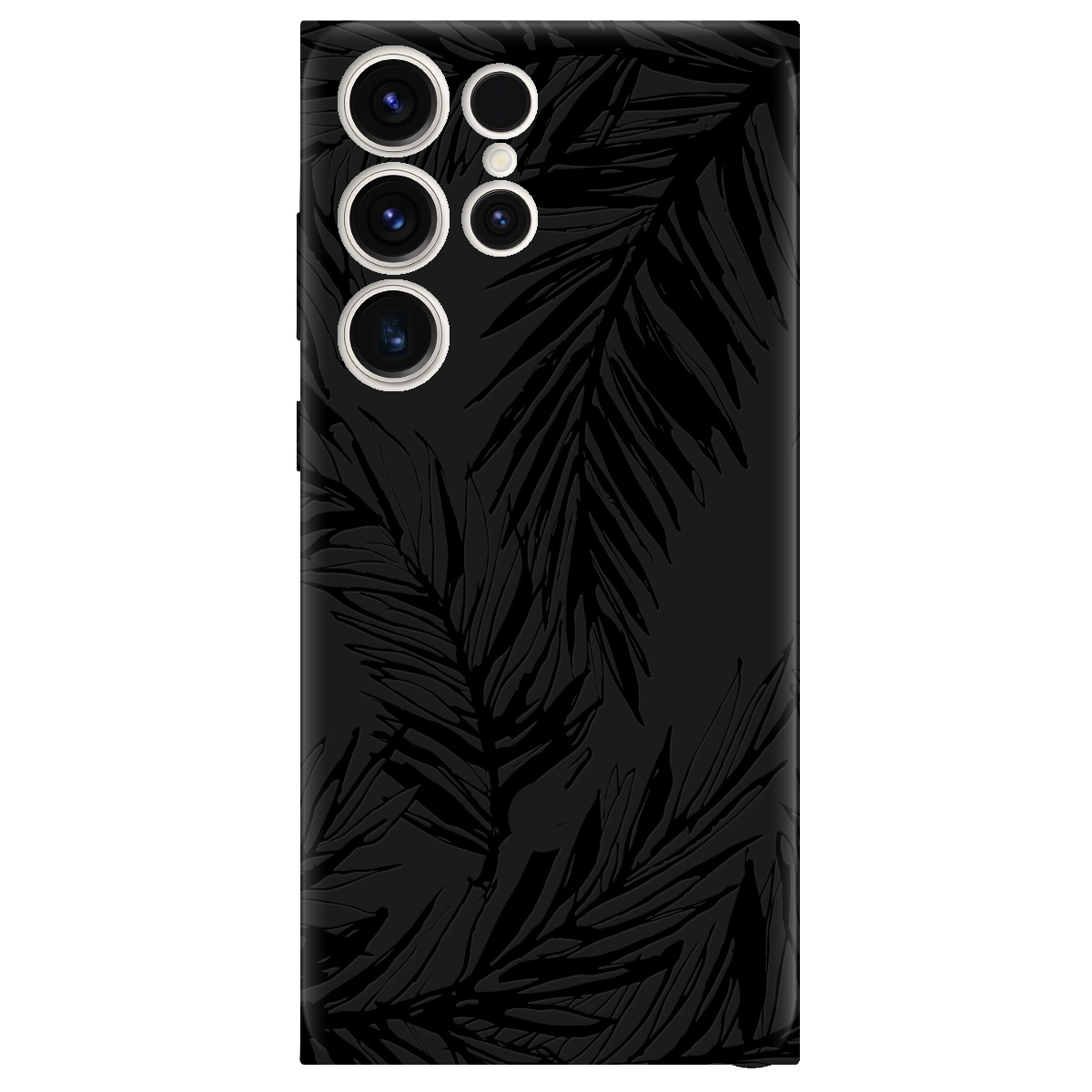 Чохол для Samsung Galaxy S25 Ultra чорний матовий soft touch Tropics - фото 1 - Чохли для телефонів