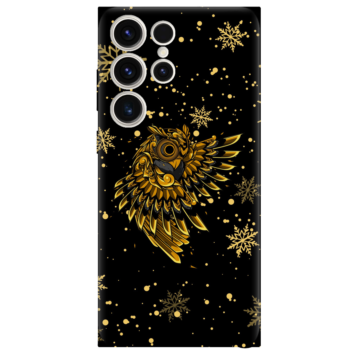 Чохол для Samsung Galaxy S25 Ultra Gold sova - фото 1 - Чохли для телефонів