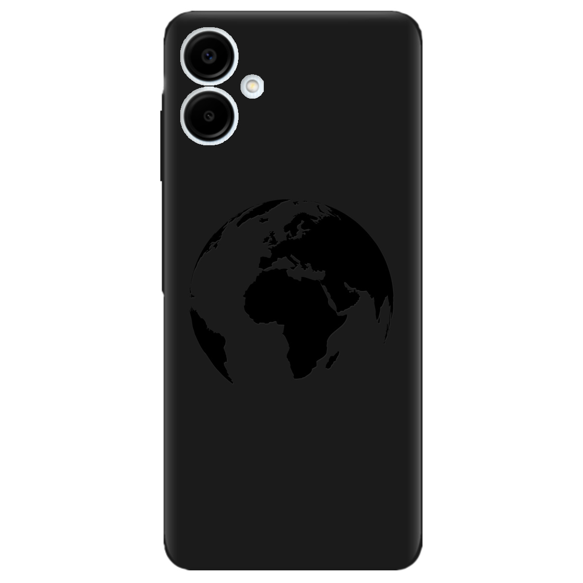 Чехол для Samsung Galaxy A06 черный матовый soft touch Planet - фото 1 Чехол для Samsung Galaxy A06 черный матовый soft touch Planet - фото 1 - Чехлы для телефонов