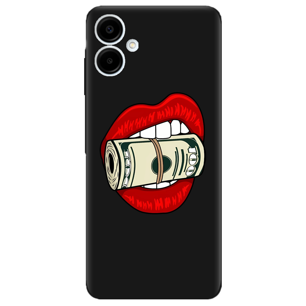 Чехол для Samsung Galaxy A06 черный матовый soft touch Secret - фото 1 - Чехлы для телефонов