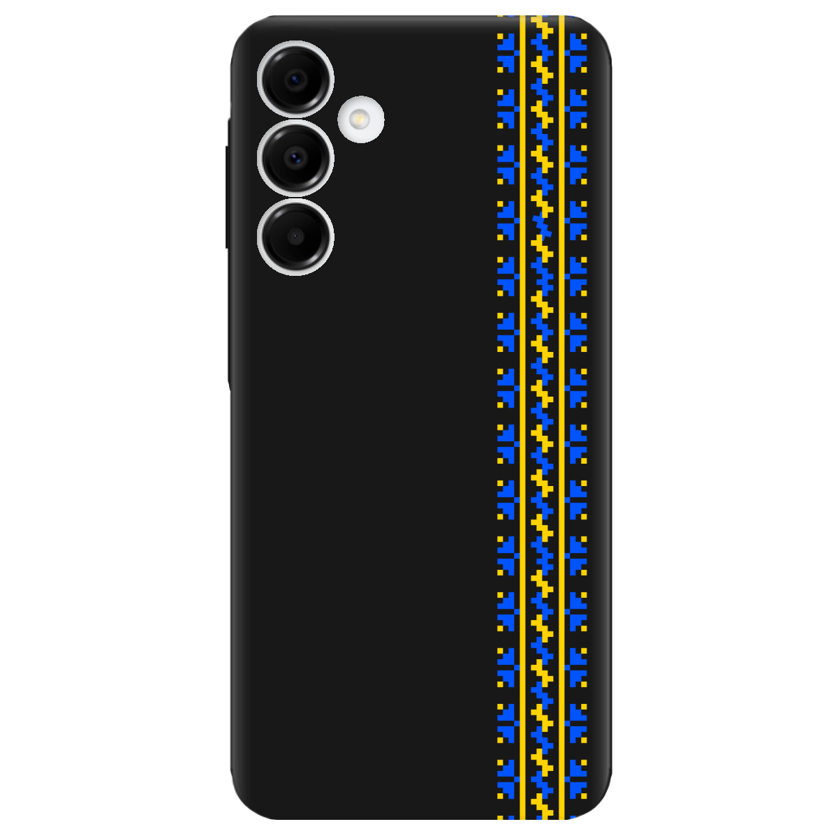 Чохол для Samsung Galaxy A16 чорний матовий soft touch Embroidery - фото 1 - Чохли для телефонів