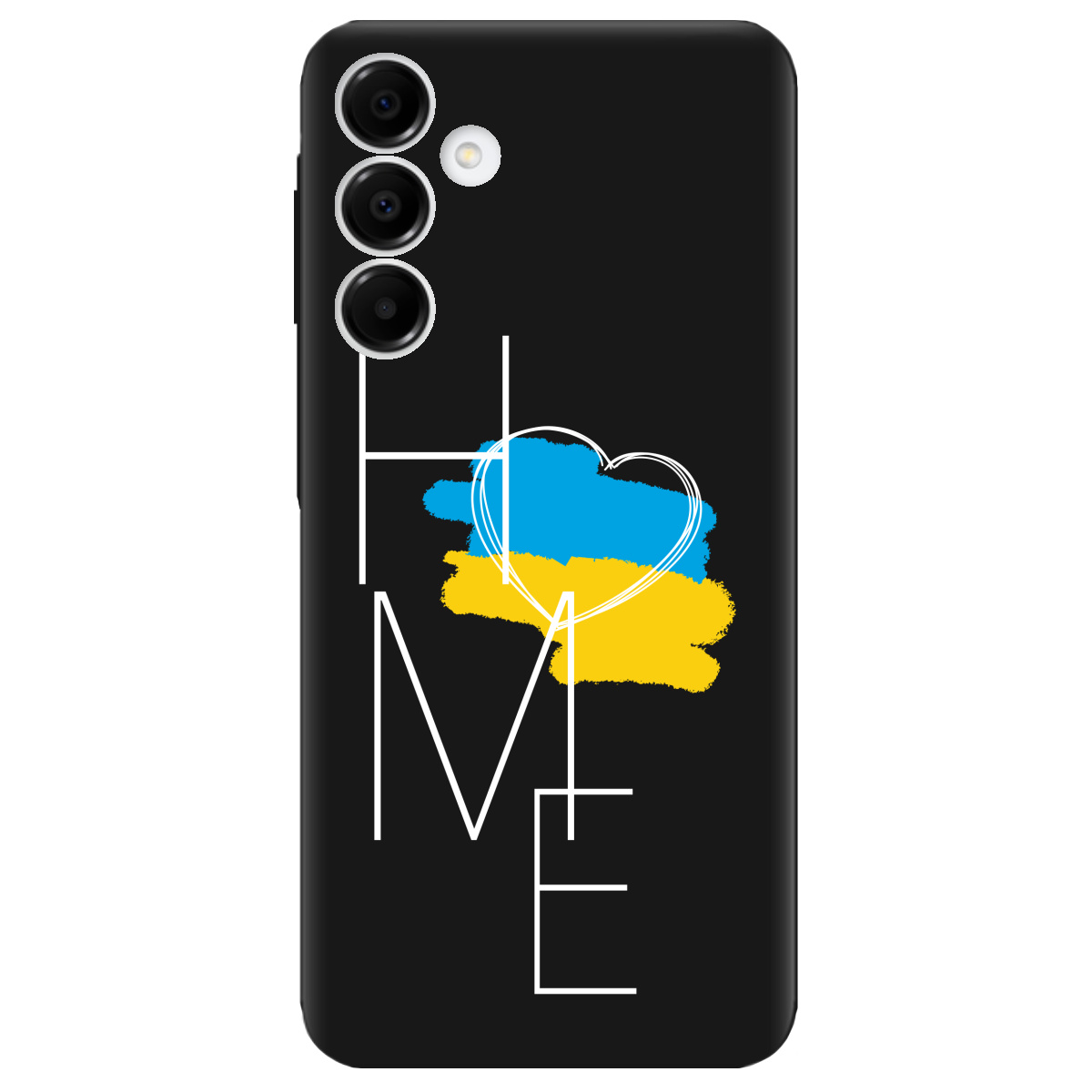 Чехол для Samsung Galaxy A16 черный матовый soft touch Дім - фото 1 - Чехлы для телефонов