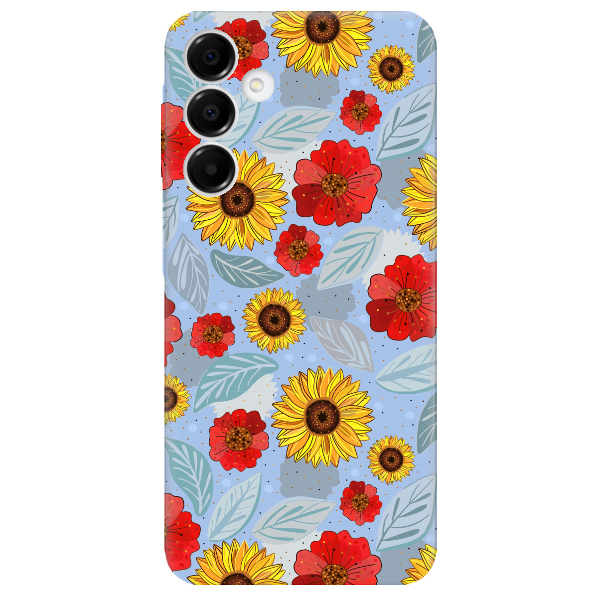 Чохол для Samsung Galaxy A16 Соняшники і маки - фото 1 - Чохли для телефонів