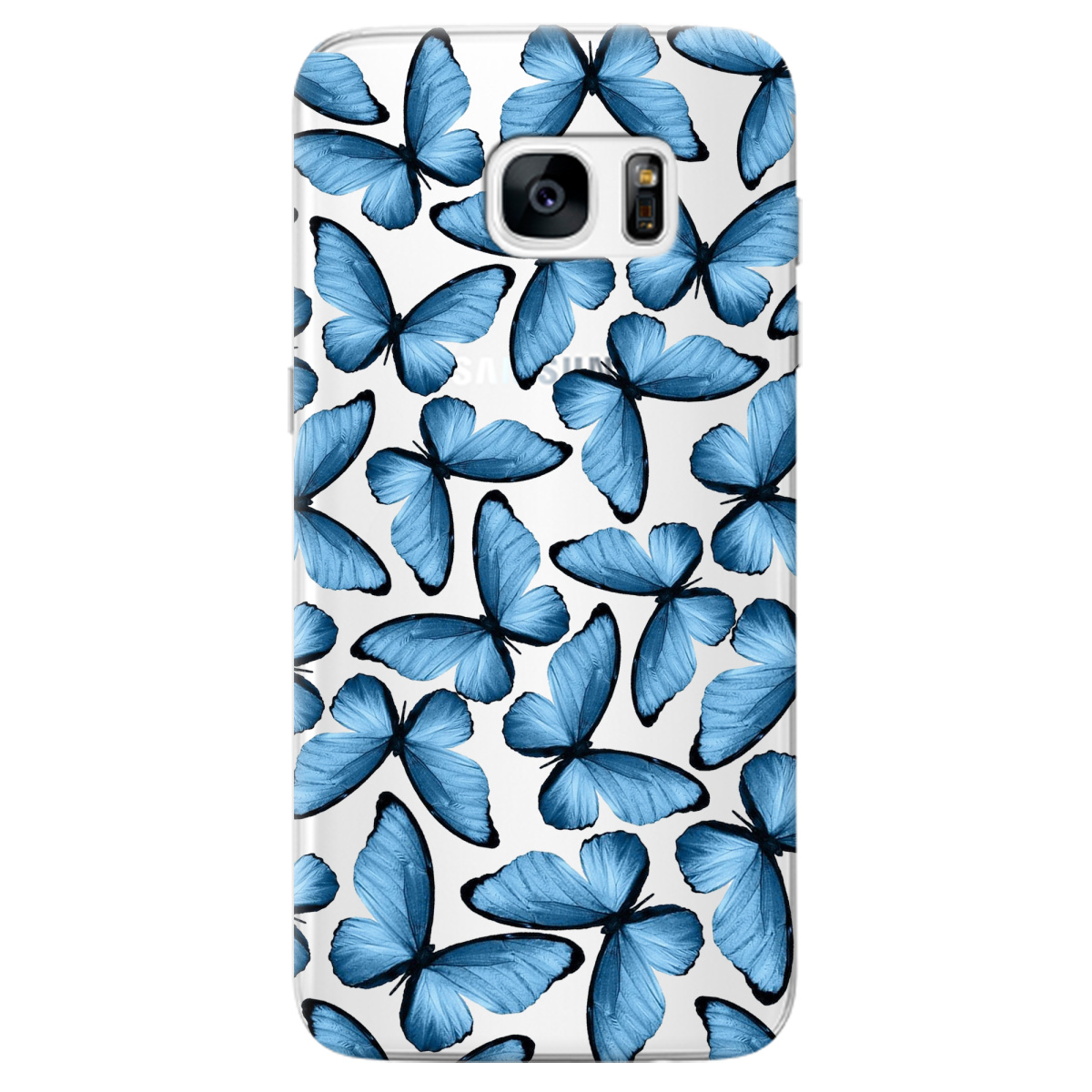 Чохол для Samsung Galaxy S7 Edge Blue wings - фото 1 - Чохли для телефонів