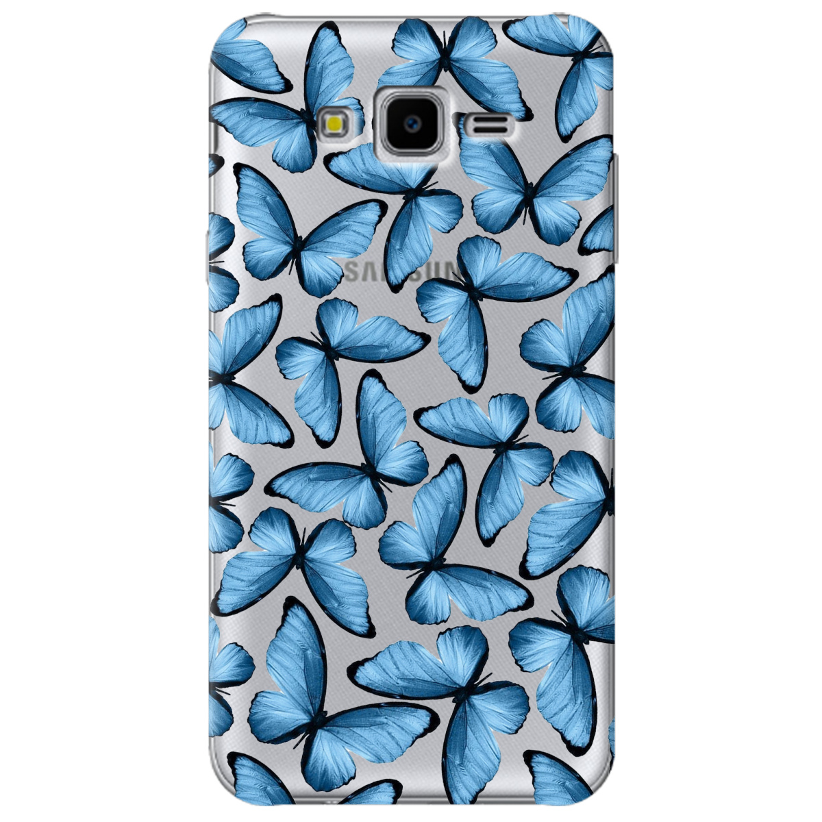 Чехол для Samsung Galaxy J7 Neo J701F / DS Blue wings - фото 1 - Чехлы для телефонов