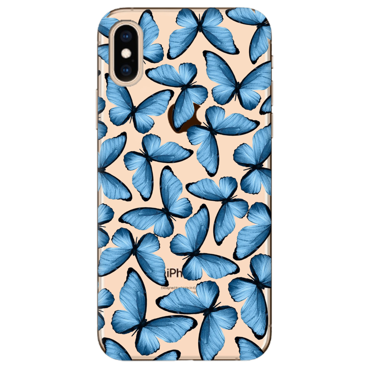 Чохол для Apple iPhone XS Blue wings - фото 1 Чохол для Apple iPhone XS Blue wings - фото 1 - Чохли для телефонів