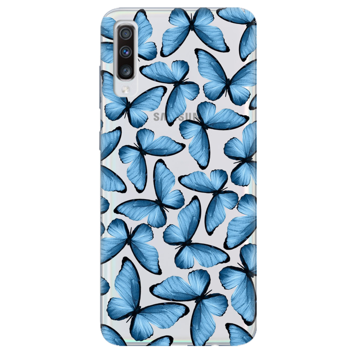 Чехол для Samsung Galaxy A70 Blue wings - фото 1 - Чехлы для телефонов