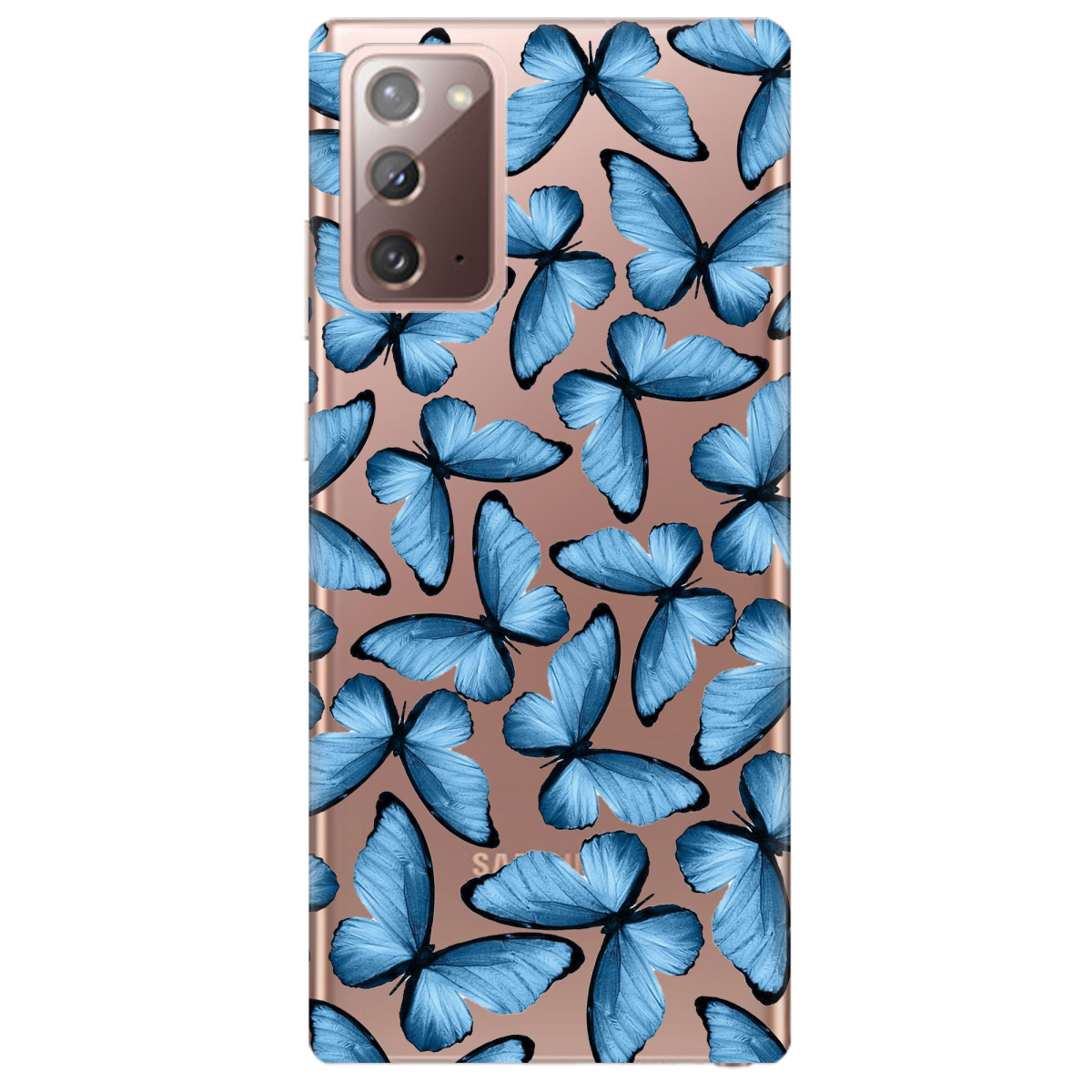 Чехол для Samsung Galaxy Note 20 Blue wings - фото 1 - Чехлы для телефонов