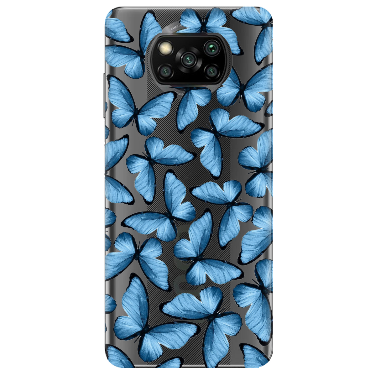 Чехол для Xiaomi Poco X3 Blue wings - фото 1 - Чехлы для телефонов