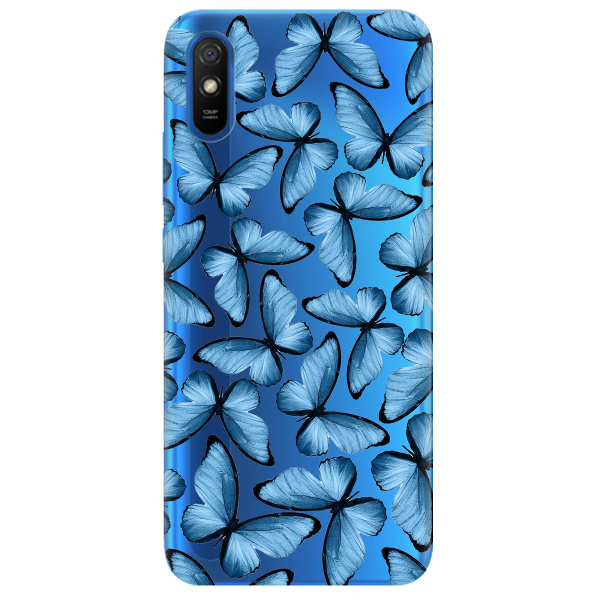 Чохол для Xiaomi Redmi 9A Blue wings - фото 1 Чохол для Xiaomi Redmi 9A Blue wings - фото 1 - Чохли для телефонів