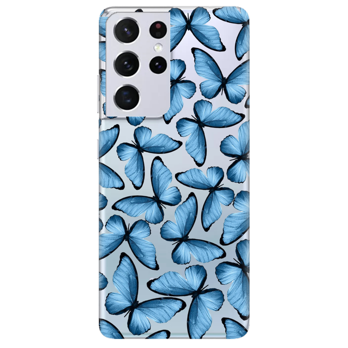 Чохол для Samsung Galaxy S21 Ultra Blue wings - фото 1 - Чохли для телефонів