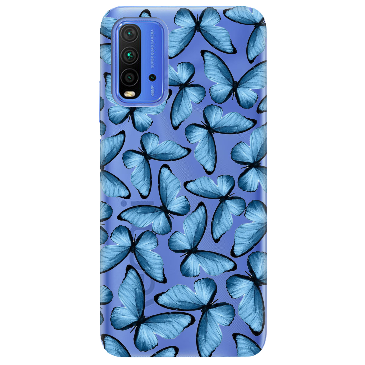 Чехол для Xiaomi Redmi 9T Blue wings - фото 1 - Чехлы для телефонов