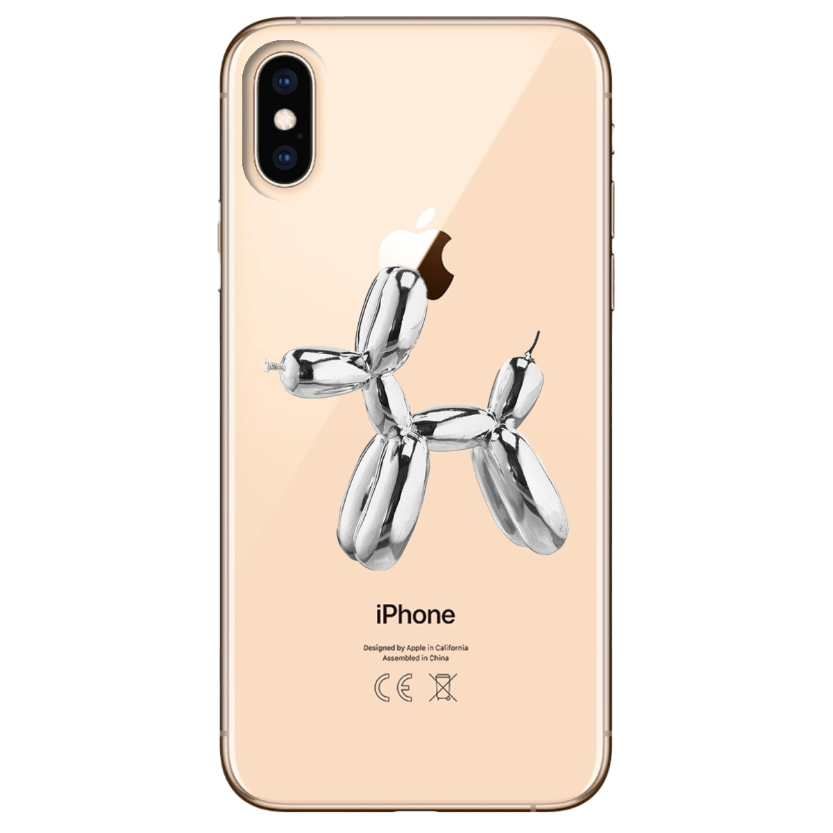Чехол для Apple iPhone X Silver balloon - фото 1 Чехол для Apple iPhone X Silver balloon - фото 1 - Чехлы для телефонов