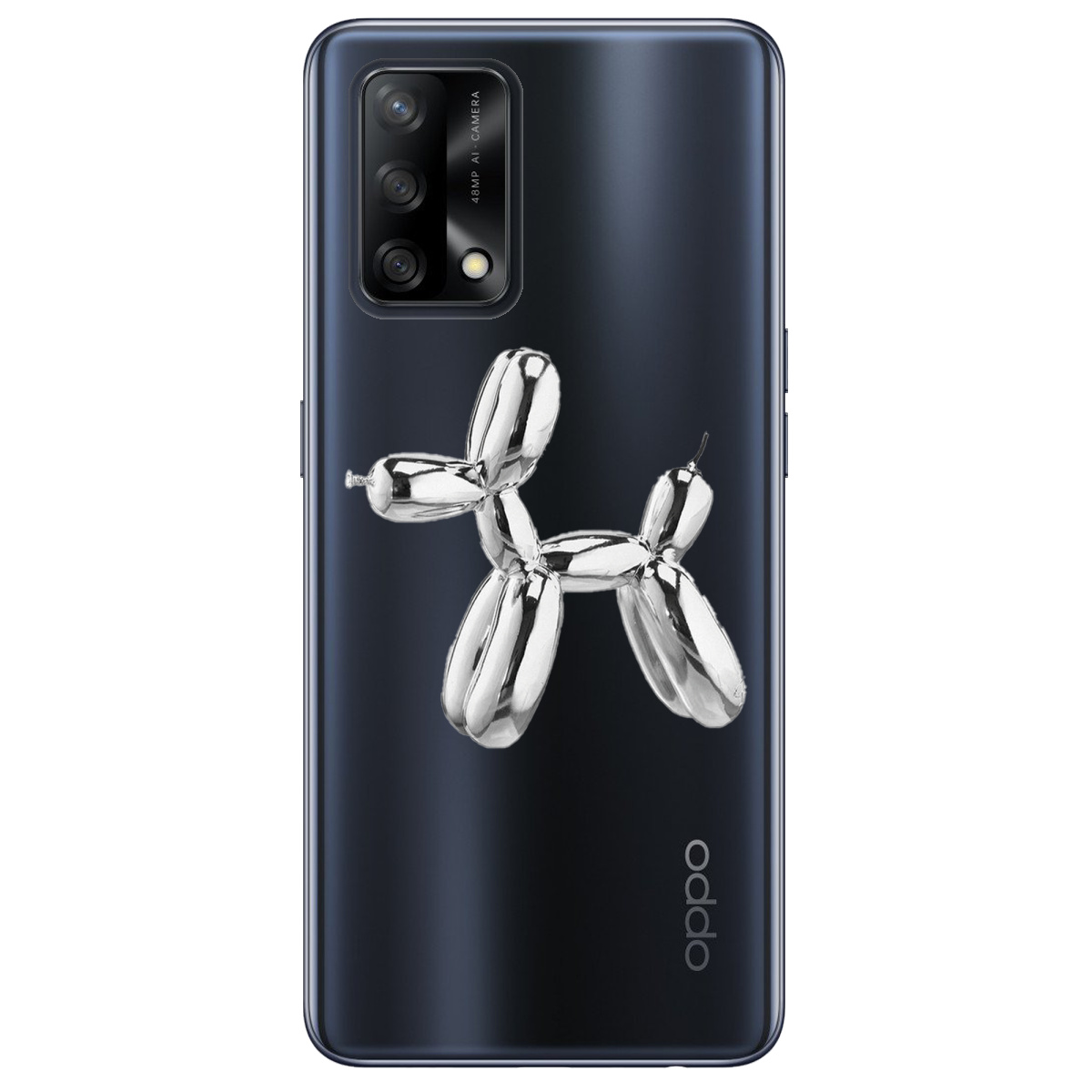 Чехол для Oppo A74 4G Silver balloon - фото 1 Чехол для Oppo A74 4G Silver balloon - фото 1 - Чехлы для телефонов