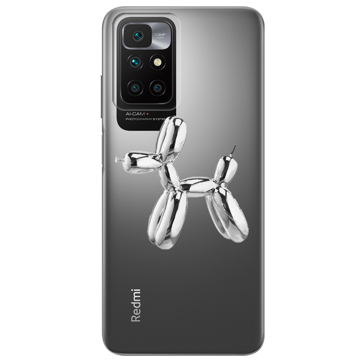 Чехол для Xiaomi Redmi 10 Silver balloon - фото 1 - Чехлы для телефонов