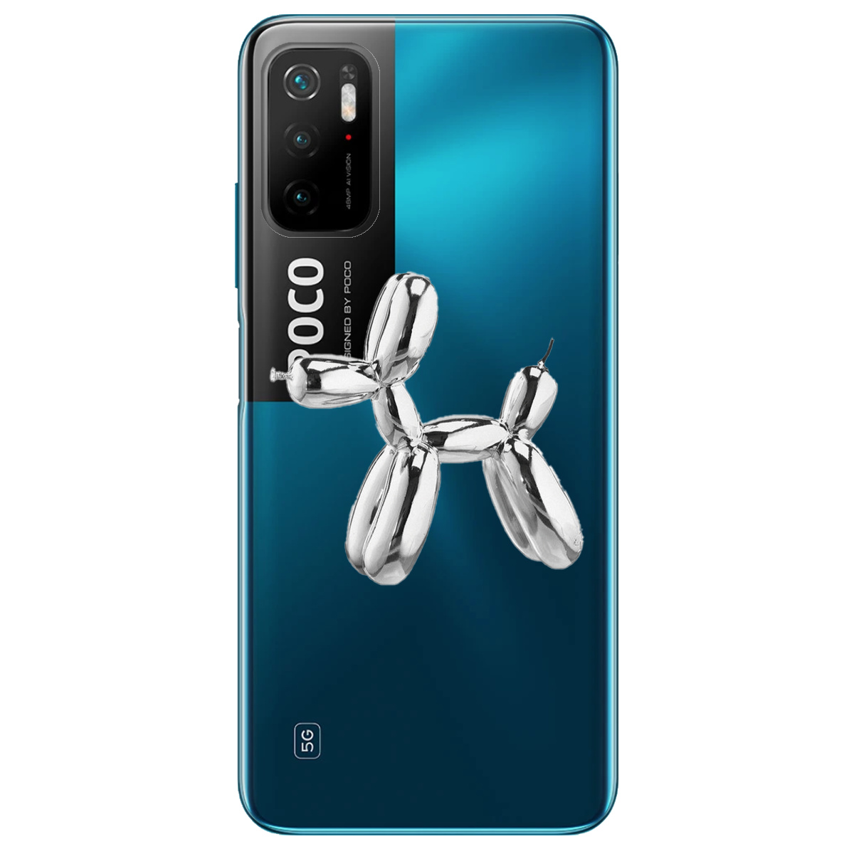 Чехол для Xiaomi Redmi Note 10 5G Silver balloon - фото 1 - Чехлы для телефонов