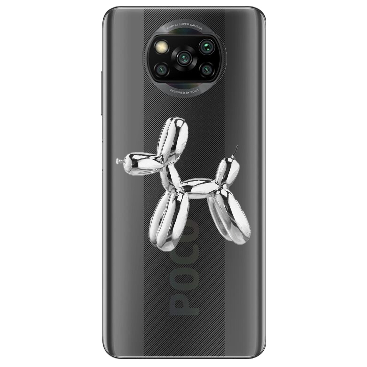 Чехол для Xiaomi Poco X3 Pro Silver balloon - фото 1 Чехол для Xiaomi Poco X3 Pro Silver balloon - фото 1 - Чехлы для телефонов