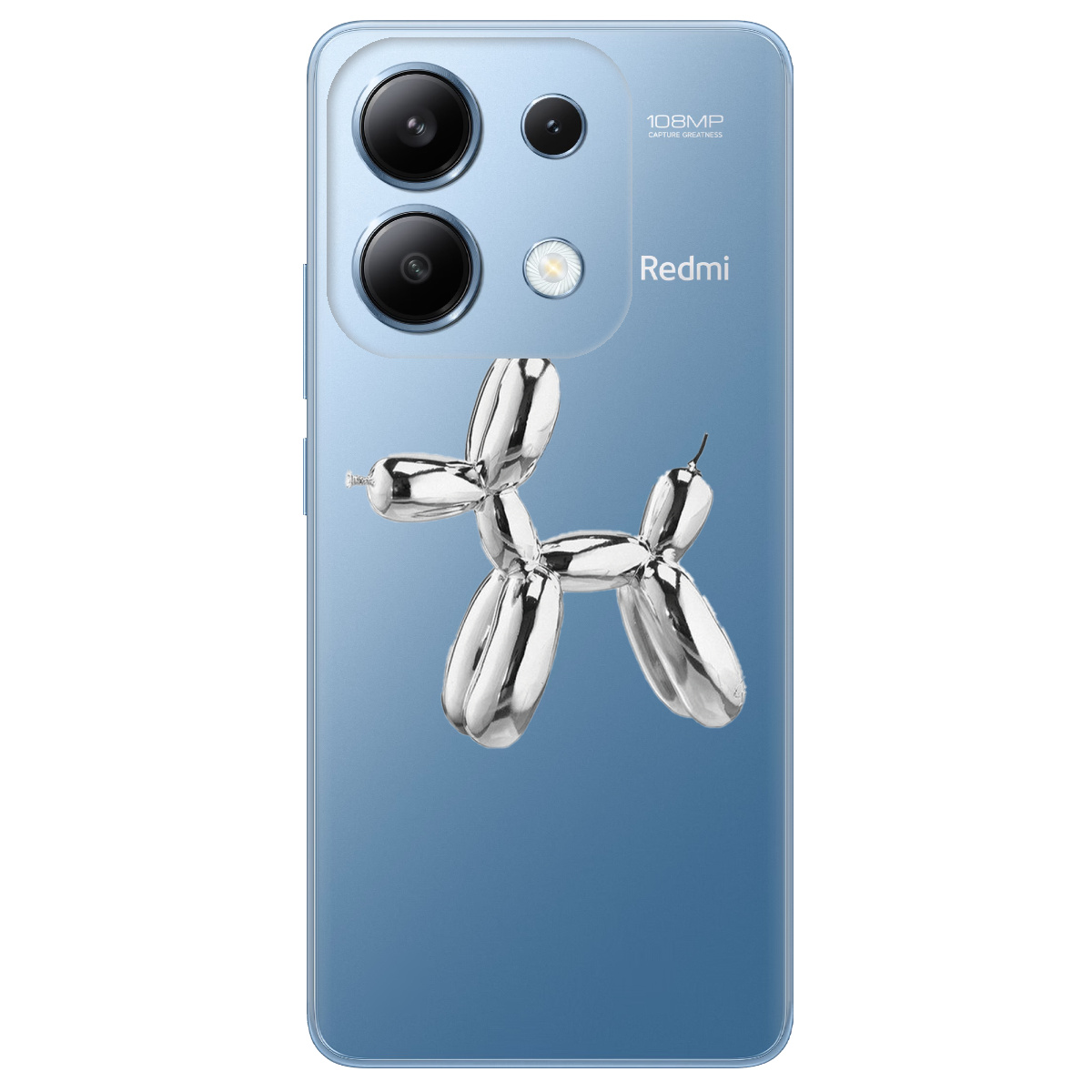 Чехол для Xiaomi Redmi Note 13 4G Silver balloon - фото 1 - Чехлы для телефонов