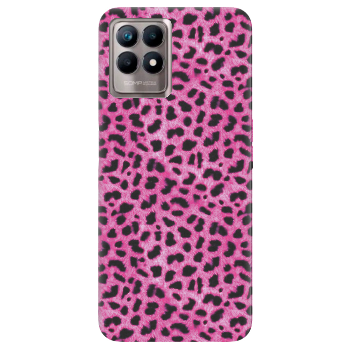 Чохол для Realme 8i Pink Leopard - фото 1 - Чохли для телефонів