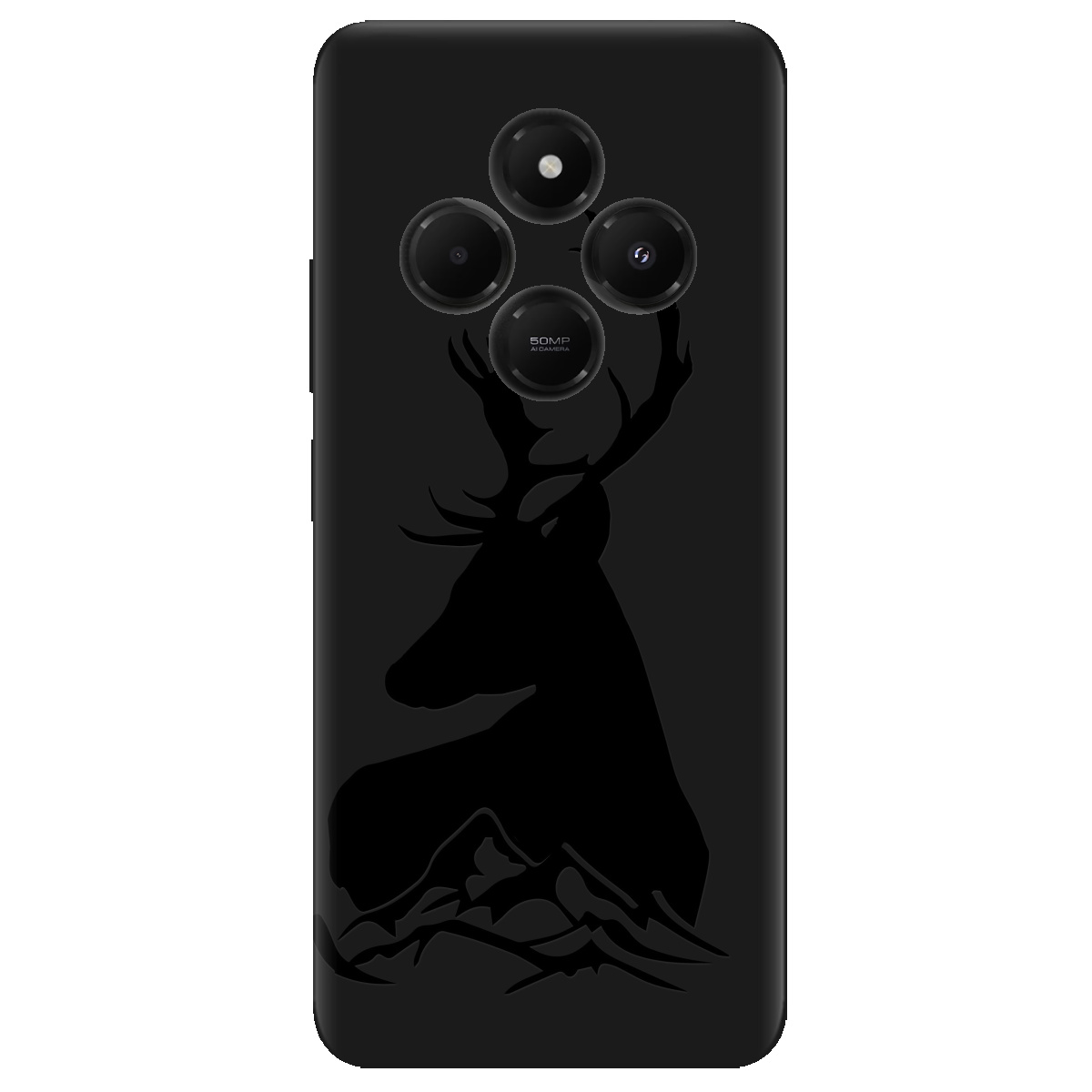 Чехол для Xiaomi Redmi 14C черный матовый soft touch Moral - фото 1 - Чехлы для телефонов