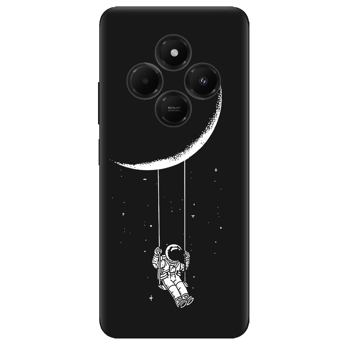 Чехол для Xiaomi Redmi 14C черный матовый soft touch Swing - фото 1 - Чехлы для телефонов