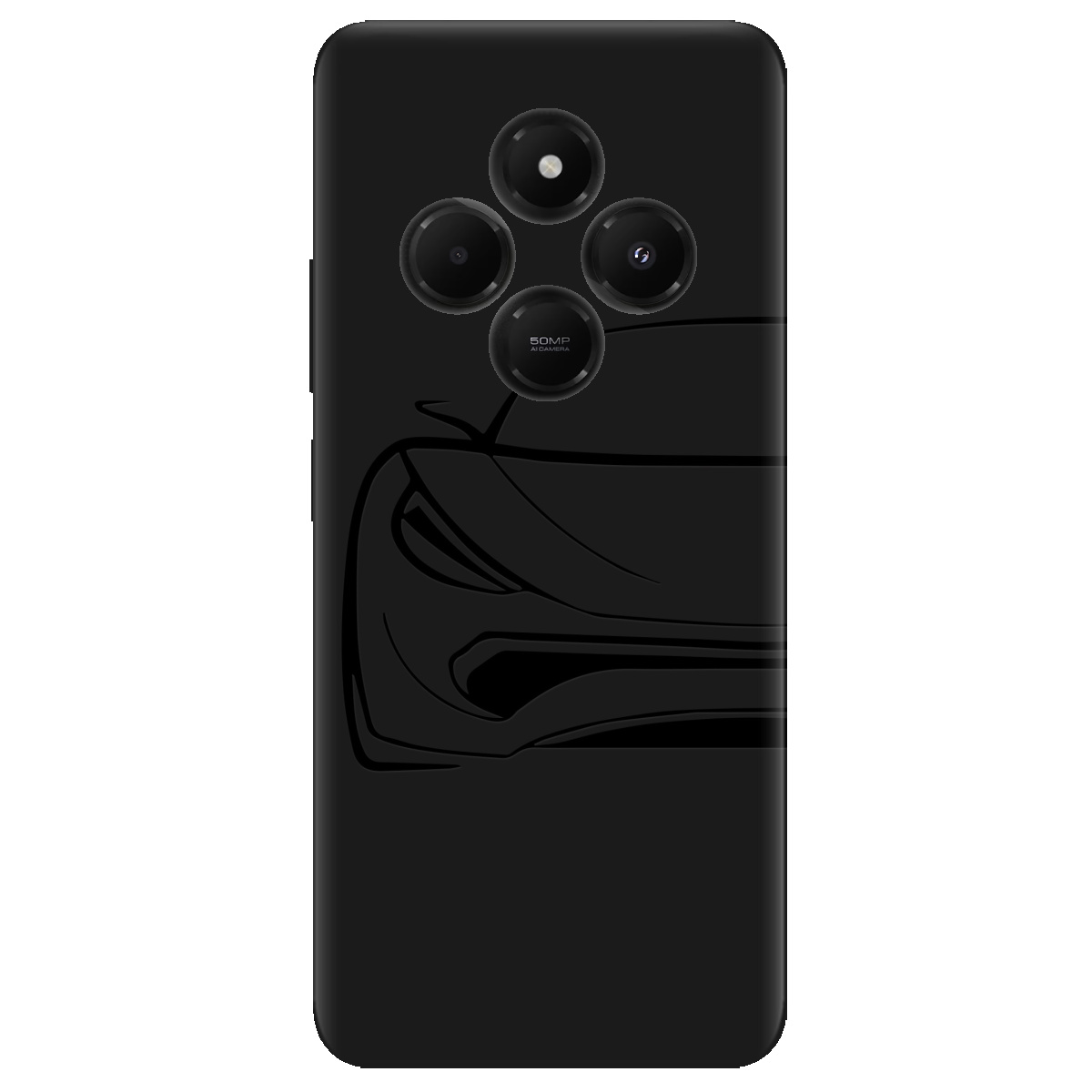 Чехол для Xiaomi Poco C75 черный матовый soft touch Sport Car - фото 1 Чехол для Xiaomi Poco C75 черный матовый soft touch Sport Car - фото 1 - Чехлы для телефонов