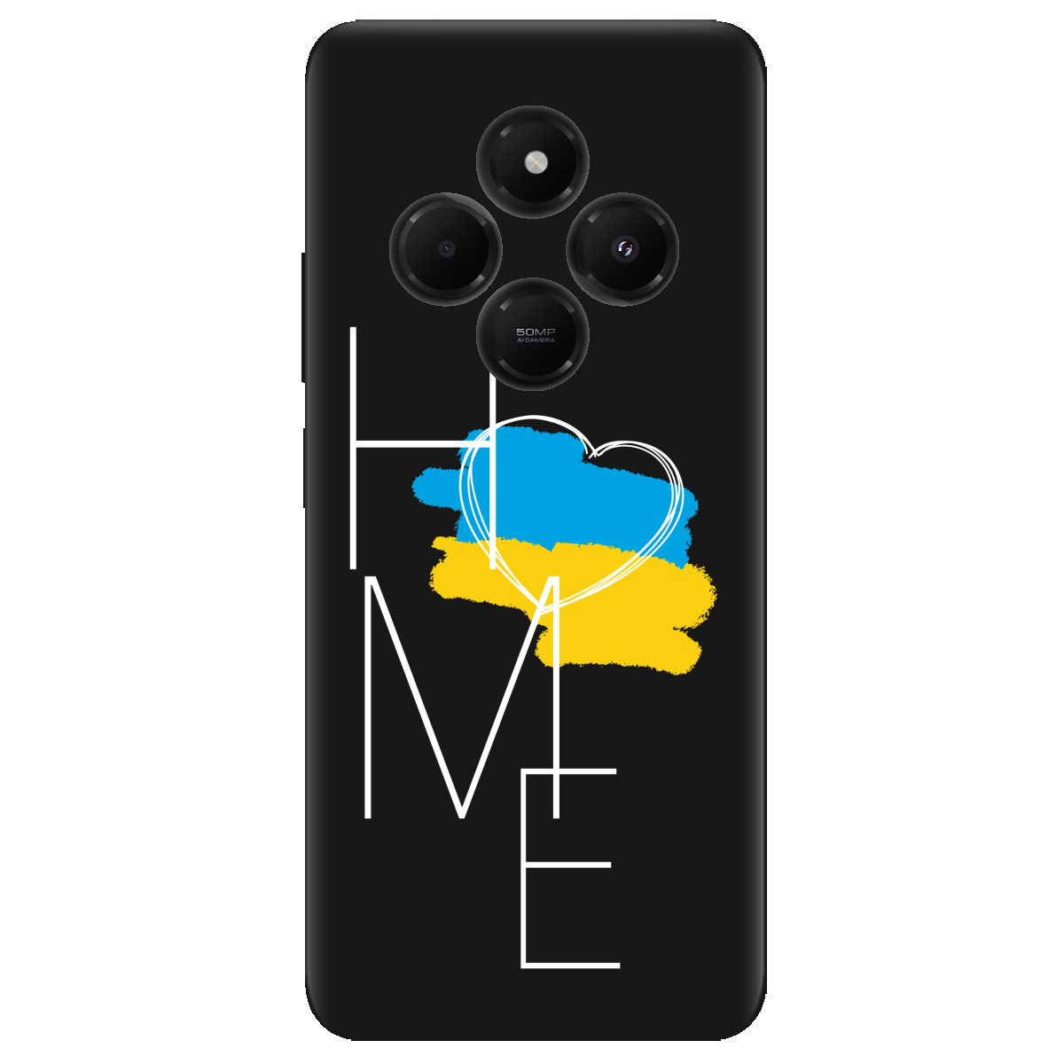 Чехол для Xiaomi Redmi 14C черный матовый soft touch Дім - фото 1 - Чехлы для телефонов