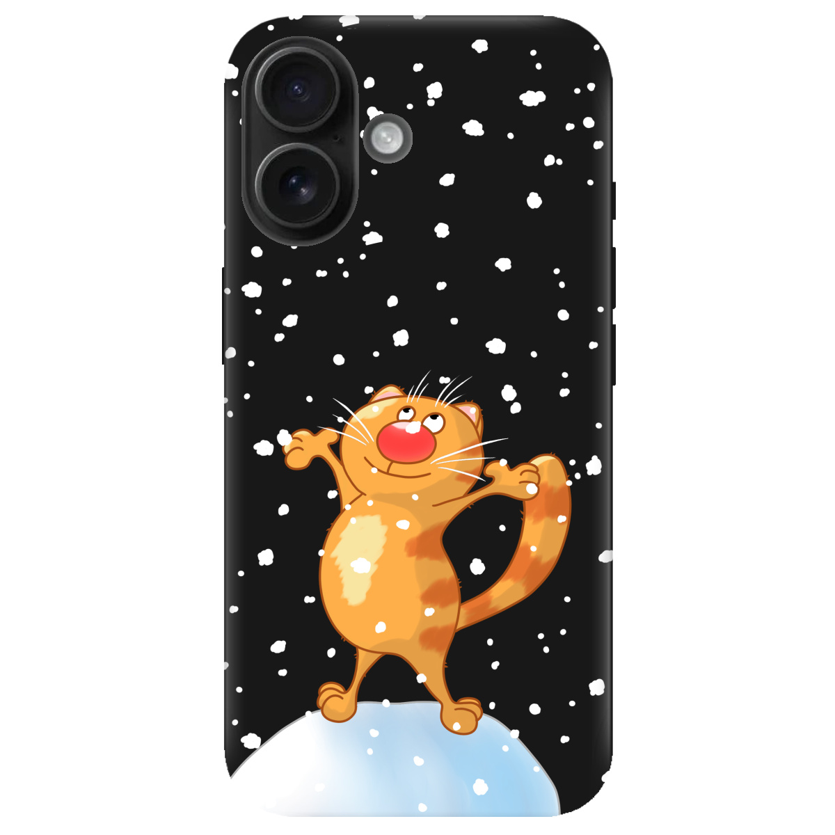 Чохол для Apple iPhone 16 Plus чорний матовий soft touch Be Happy - фото 1 - Чохли для телефонів