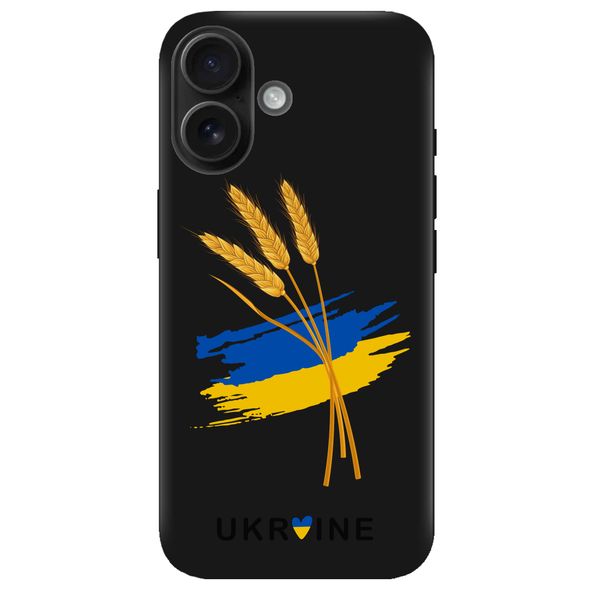 Чохол для Apple iPhone 16 Plus чорний матовий soft touch Spikelets - фото 1 - Чохли для телефонів