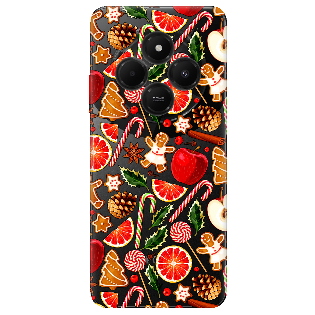 Чехол для Xiaomi Poco C75 Christmas spices - фото 1 - Чехлы для телефонов