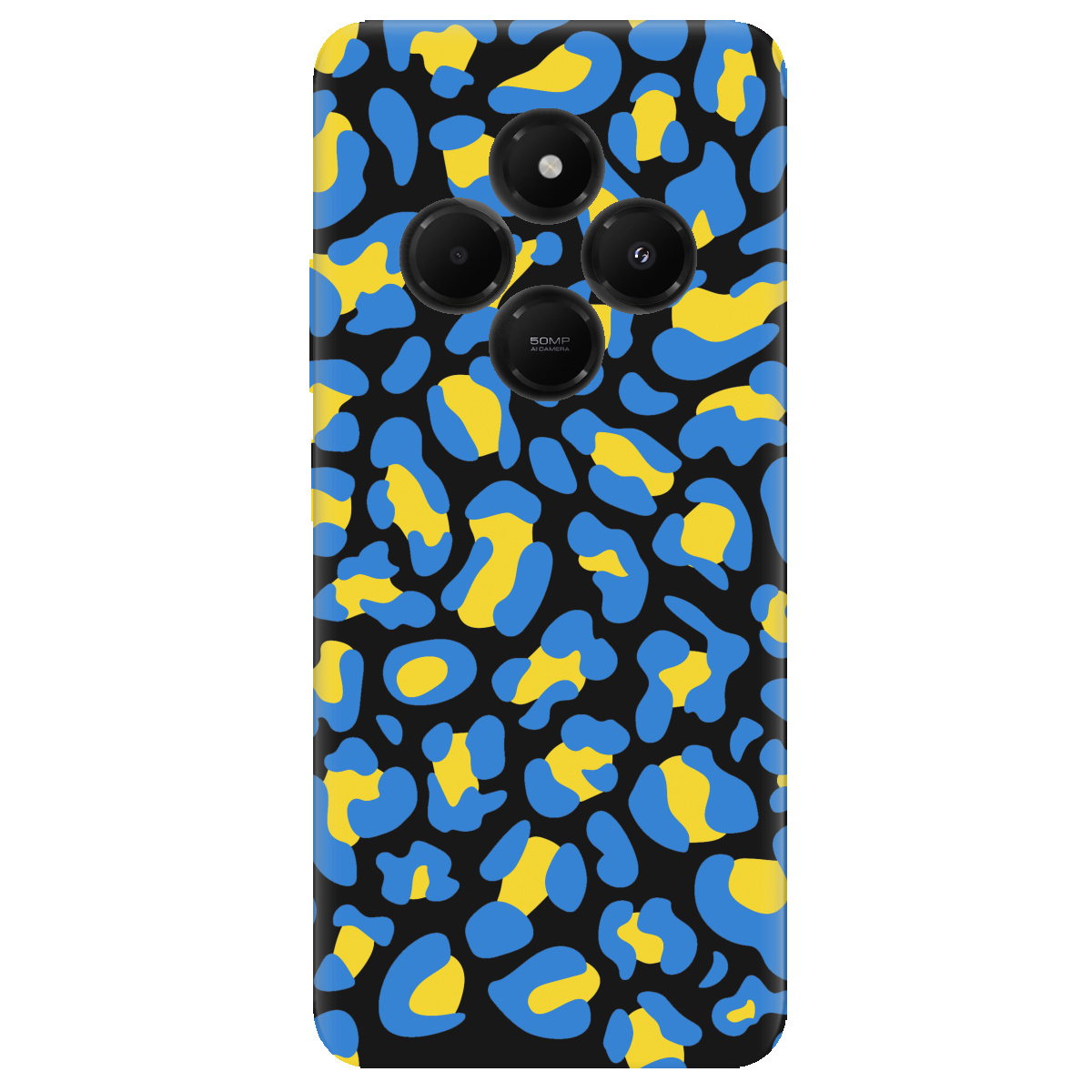 Чехол для Xiaomi Poco C75 черный матовый soft touch LeopardUA - фото 1 - Чехлы для телефонов