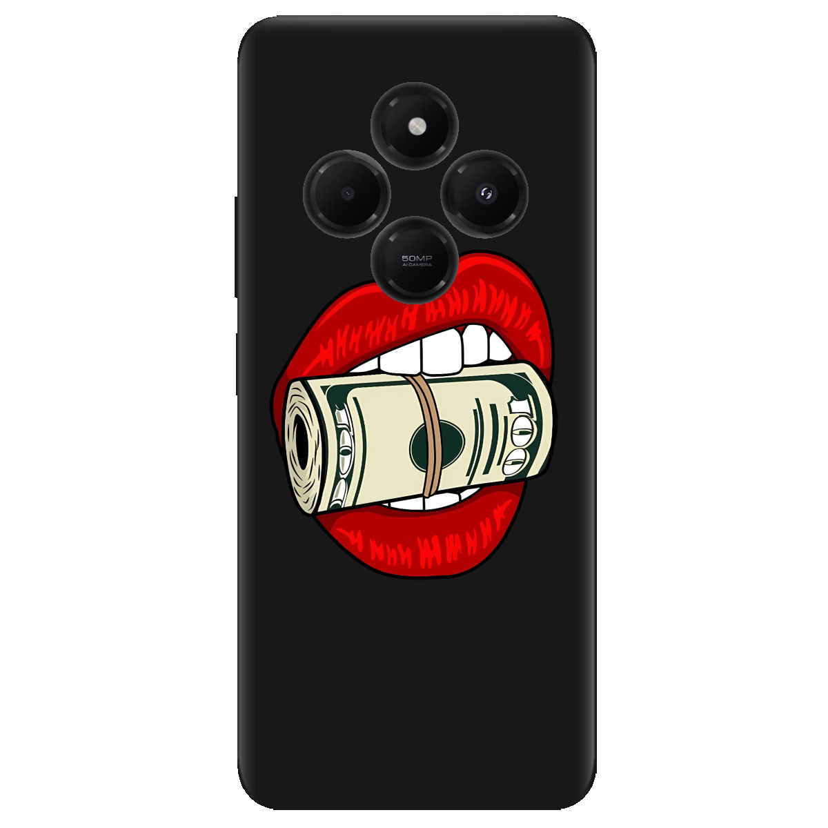 Чохол для Xiaomi Poco C75 чорний матовий soft touch Secret - фото 1 - Чохли для телефонів