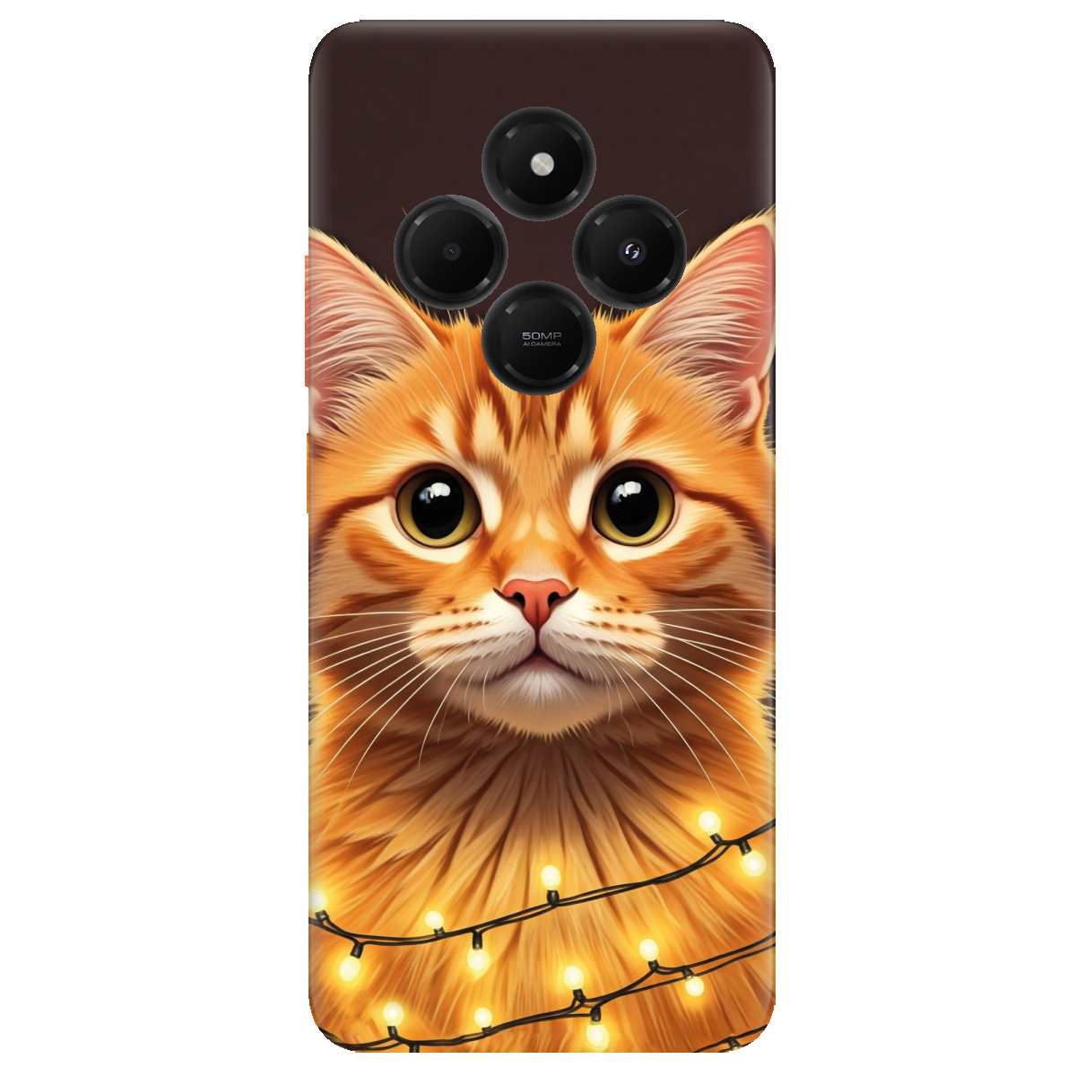Чохол для Xiaomi Poco C75 Festive Kitty - фото 1 - Чохли для телефонів