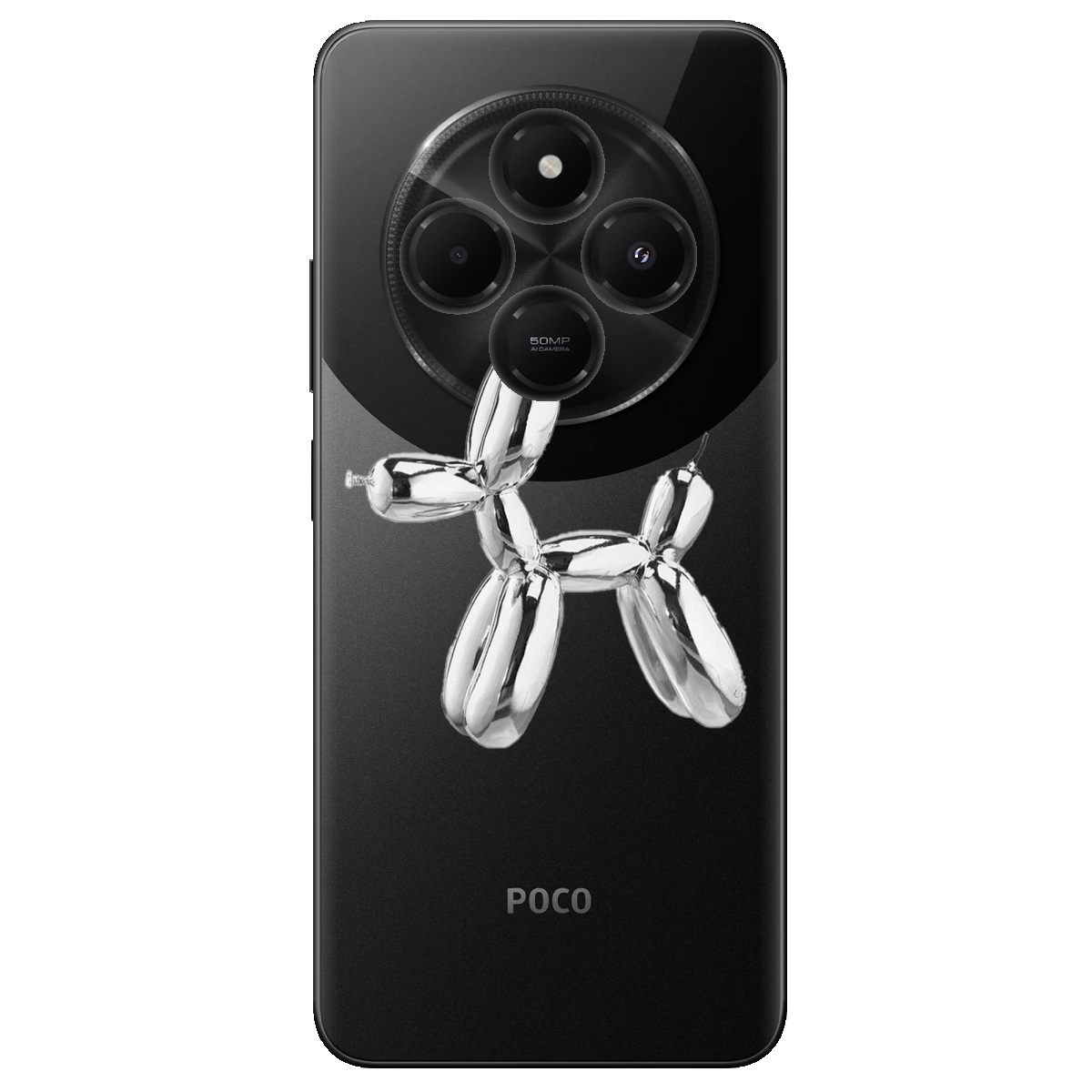 Чехол для Xiaomi Poco C75 Silver balloon - фото 1 - Чехлы для телефонов