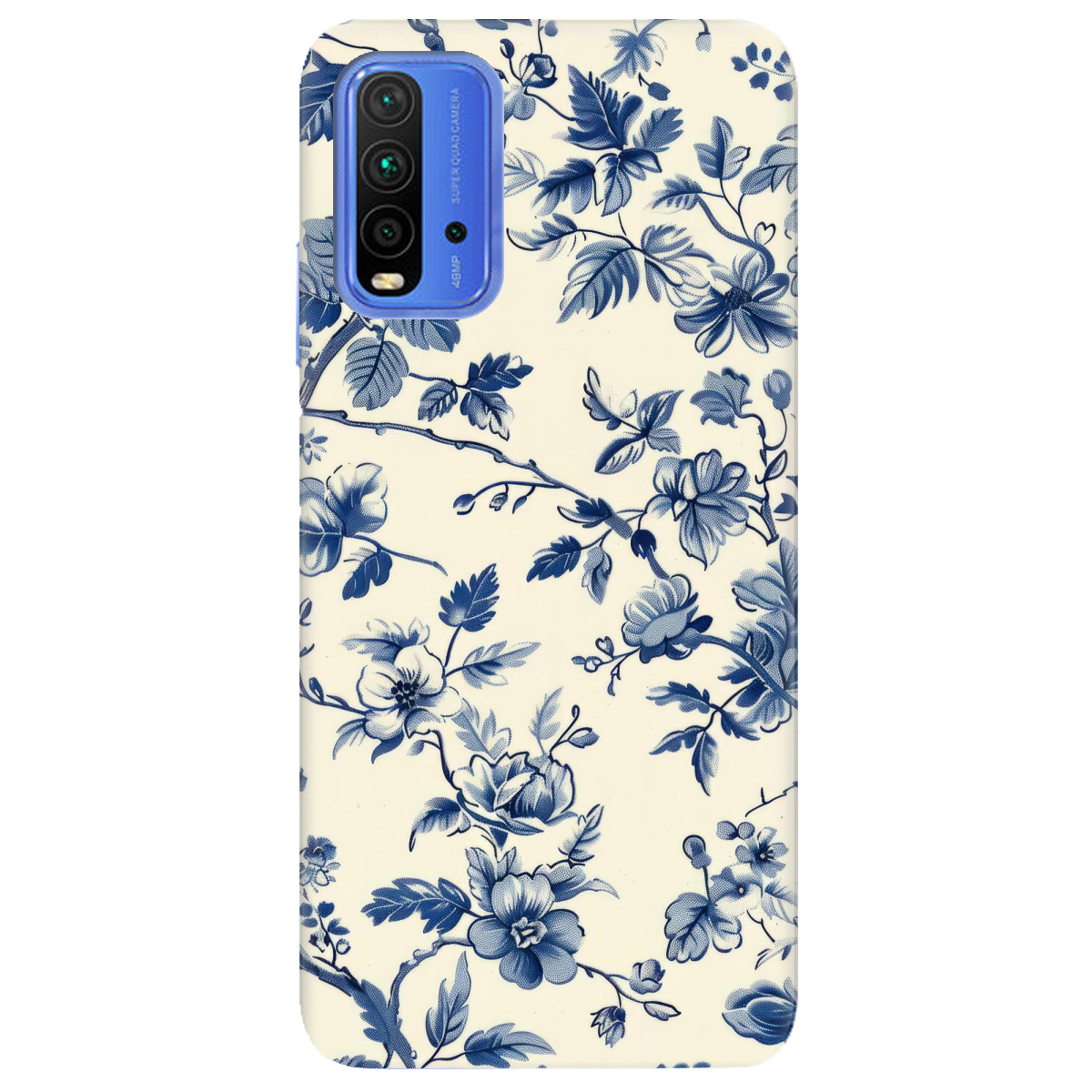 Чехол для Xiaomi Redmi 9T Blue Garden - фото 1 - Чехлы для телефонов