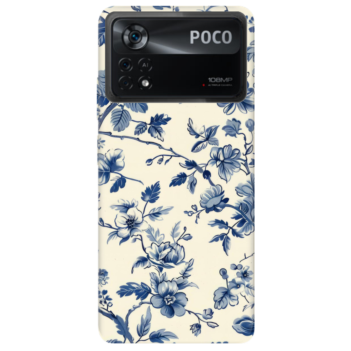 Чехол для Xiaomi Poco X4 Pro 5G Blue Garden - фото 1 - Чехлы для телефонов