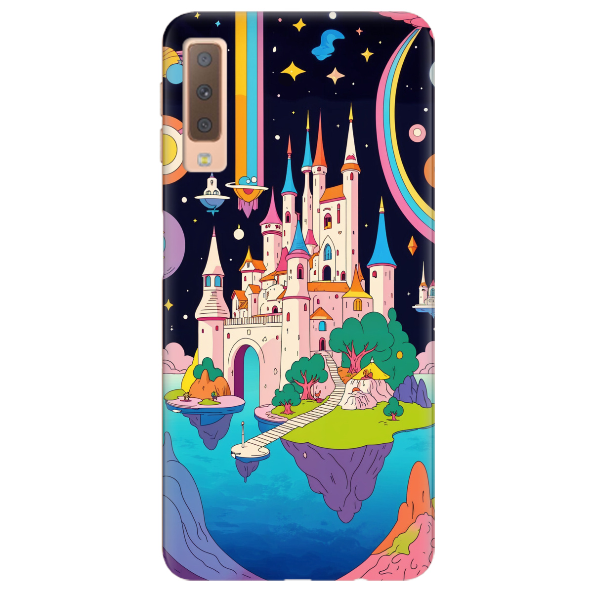 Чехол для Samsung Galaxy A7 2018 Cosmic Fairytale - фото 1 Чехол для Samsung Galaxy A7 2018 Cosmic Fairytale - фото 1 - Чехлы для телефонов